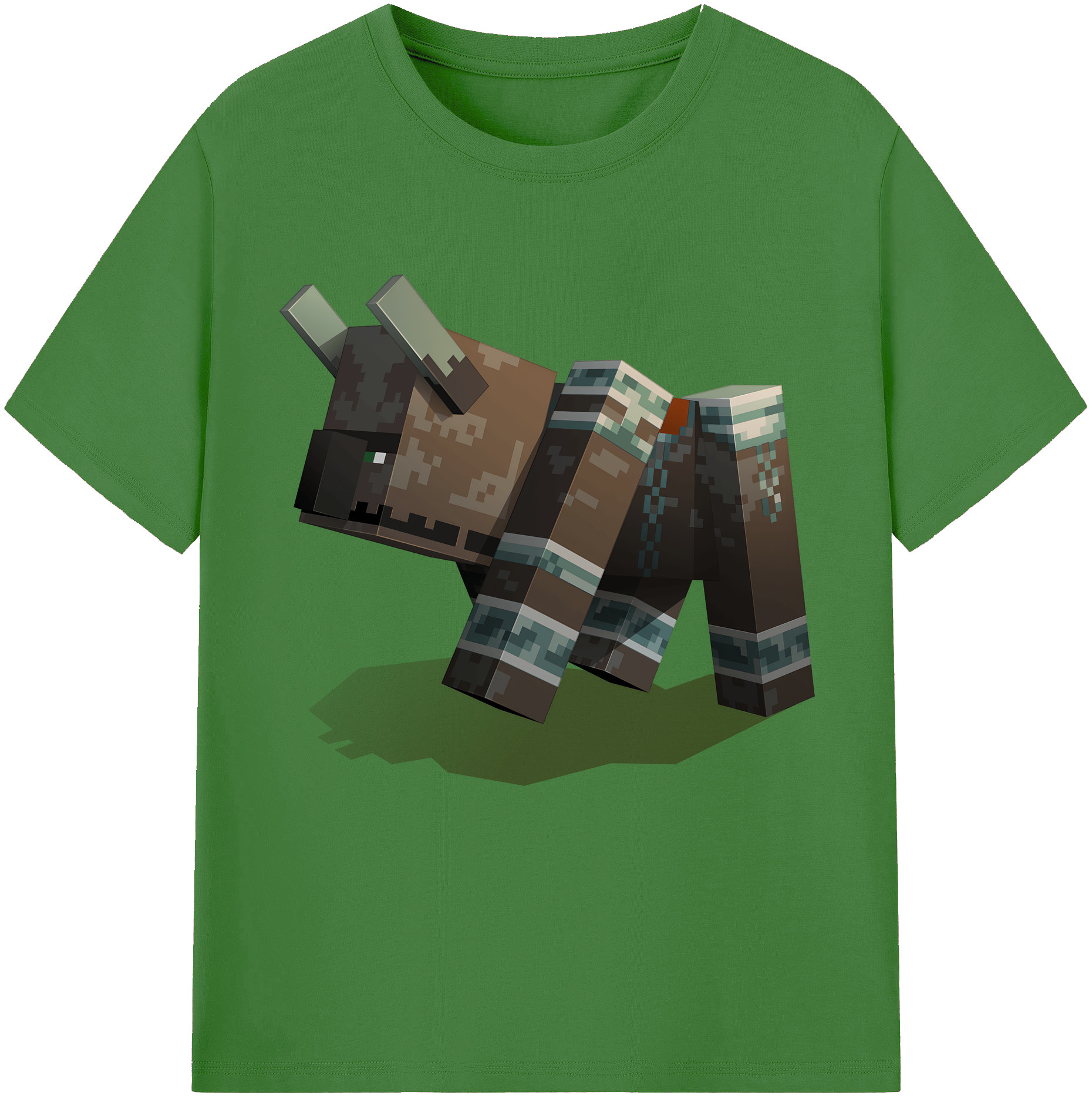 （画像用） マインクラフト ブロックの世界 Minecraft MC Block world レディースカジュアルプリントTシャツ（綿100％）